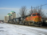 BNSF 812 On NS 123 ( Seven Big Jacks  )